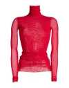 Vicolo Woman T-shirt Red Size Onesize Polyamide In Red