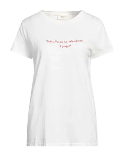 Vicolo Woman T-shirt White Size Onesize Cotton