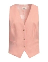 Vicolo Woman Tailored Vest Apricot Size L Polyester In Orange