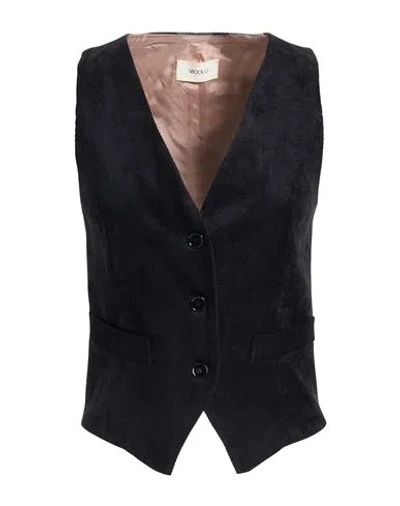 Vicolo Woman Tailored Vest Black Size Xs Polyester, Nylon, Elastane
