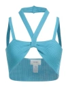 Vicolo Woman Top Azure Size Onesize Viscose, Polyester In Blue