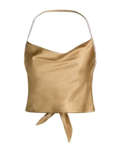 Vicolo Woman Top Beige Size M Viscose In Neutral