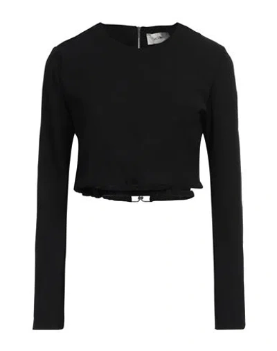 Vicolo Woman Top Black Size M Acetate, Viscose