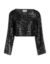 Vicolo Woman Top Black Size L Polyester, Elastane In Black