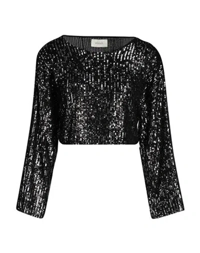 Vicolo Woman Top Black Size L Polyester, Elastane