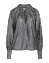 Vicolo Woman Top Black Size M Polyester In Black