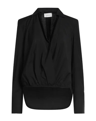 Vicolo Woman Top Black Size M Polyester, Viscose, Elastane
