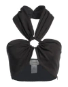 Vicolo Woman Top Black Size M Viscose