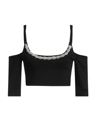 Vicolo Woman Top Black Size Onesize Cotton, Elastane