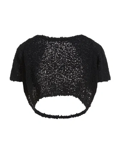 Vicolo Woman Top Black Size Onesize Cotton, Polyamide