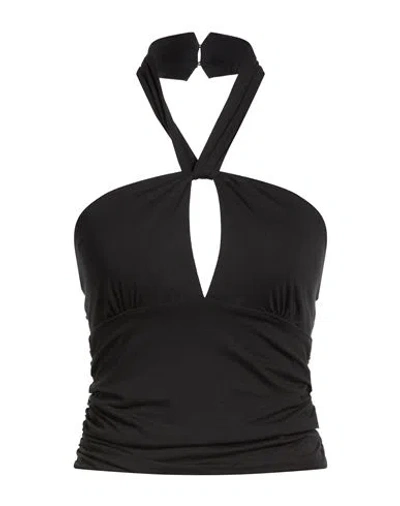 Vicolo Woman Top Black Size Onesize Viscose, Elastane