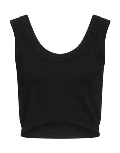 Vicolo Woman Top Black Size Onesize Viscose, Polyamide, Wool, Cashmere