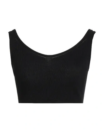 Vicolo Woman Top Black Size Onesize Viscose, Polyester