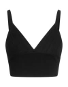 Vicolo Woman Top Black Size Onesize Viscose, Polyester In Black