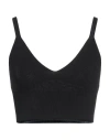 Vicolo Woman Top Black Size Onesize Viscose, Polyester In Black