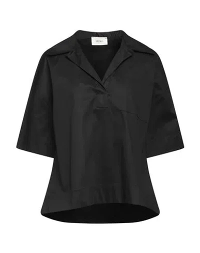 Vicolo Woman Top Black Size S Cotton, Elastane