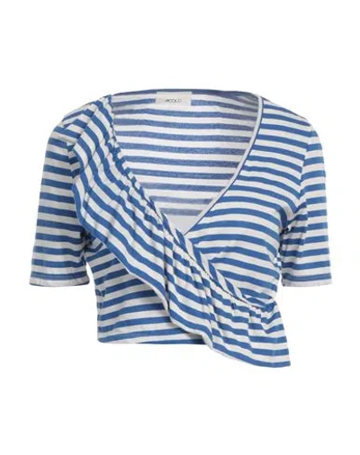 Vicolo Woman Top Bright Blue Size Onesize Cotton