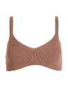 Vicolo Woman Top Brown Size Onesize Viscose, Polyester In Brown