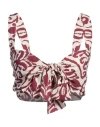 Vicolo Woman Top Burgundy Size S Viscose In Red