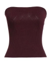 Vicolo Woman Top Burgundy Size Onesize Viscose, Polyester In Red