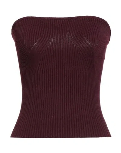 Vicolo Woman Top Burgundy Size Onesize Viscose, Polyester In Red