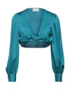 Vicolo Woman Top Deep Teal Size Onesize Polyester, Elastane In Green