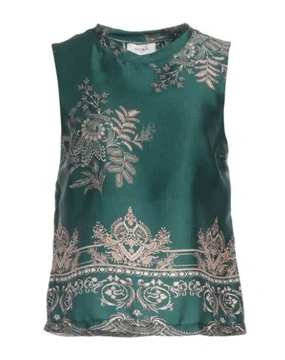 Vicolo Woman Top Emerald Green Size S Polyester