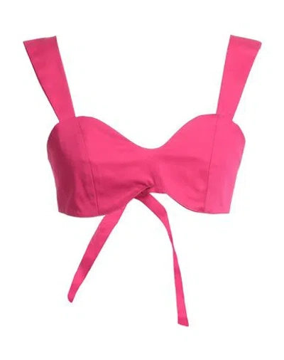 Vicolo Woman Top Fuchsia Size S Polyester, Elastane In Pink
