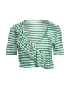 Vicolo Woman Top Green Size Onesize Cotton