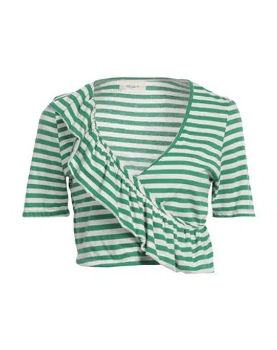 Vicolo Woman Top Green Size Onesize Cotton