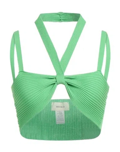 Vicolo Woman Top Green Size Onesize Viscose, Polyester