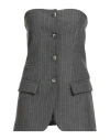 Vicolo Woman Top Grey Size M Polyester, Viscose, Elastane