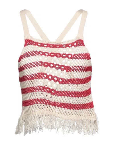 Vicolo Woman Top Ivory Size Onesize Acrylic In White
