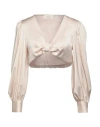 Vicolo Woman Top Beige Size Onesize Polyester, Elastane In White