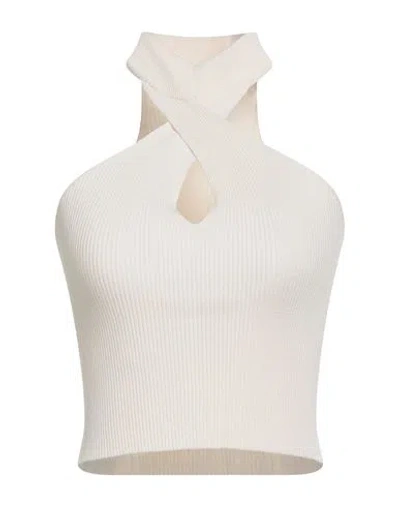 Vicolo Woman Top Ivory Size Onesize Viscose, Polyester In White