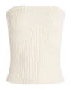 Vicolo Woman Top Ivory Size Onesize Viscose, Polyester In White