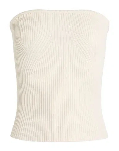 Vicolo Woman Top Ivory Size Onesize Viscose, Polyester In White