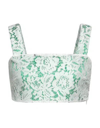 Vicolo Woman Top Light Green Size S Nylon, Elastane, Polyamide