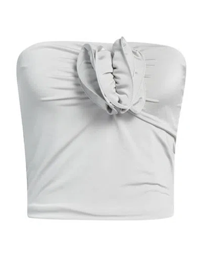 Vicolo Woman Top Light Grey Size Onesize Polyester, Elastane