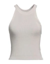 Vicolo Woman Top Light Grey Size Onesize Viscose, Polyester In Grey