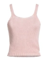 Vicolo Woman Top Light Pink Size Onesize Cotton, Polyamide In Multi
