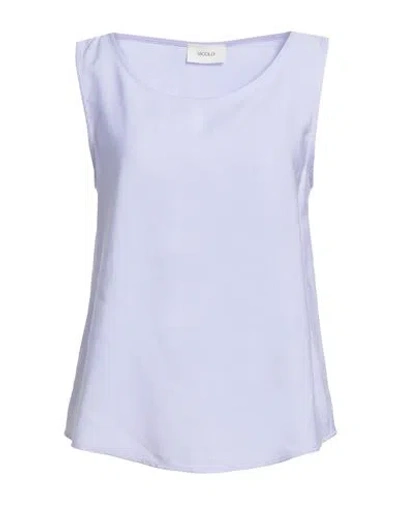 Vicolo Woman Top Lilac Size S Viscose, Polyester In Purple