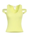Vicolo Woman Top Lime Green Size Onesize Viscose, Polyester In Green