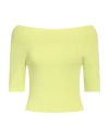 Vicolo Woman Top Lime Green Size Onesize Viscose, Polyester In Green
