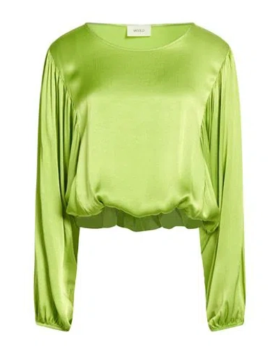 Vicolo Woman Top Lime Green Size S Viscose