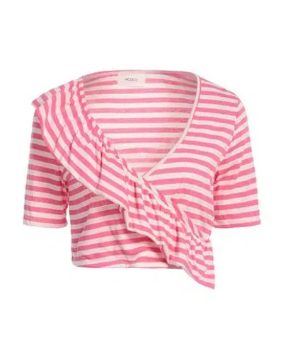 Vicolo Woman Top Magenta Size Onesize Cotton