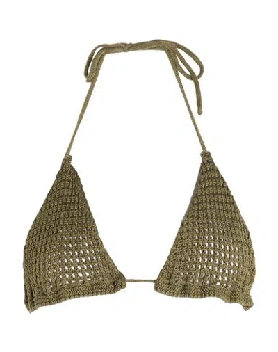 Vicolo Woman Top Military Green Size Onesize Cotton