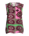 Vicolo Woman Top Military Green Size Onesize Viscose In Green