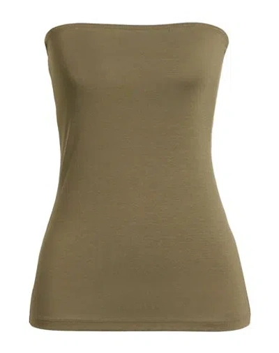Vicolo Woman Top Military Green Size Onesize Viscose, Elastane