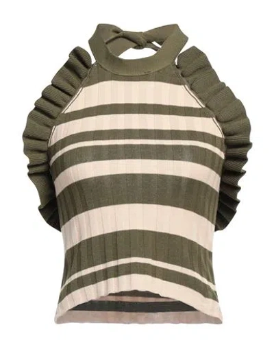 Vicolo Woman Top Military Green Size Onesize Viscose, Polyester